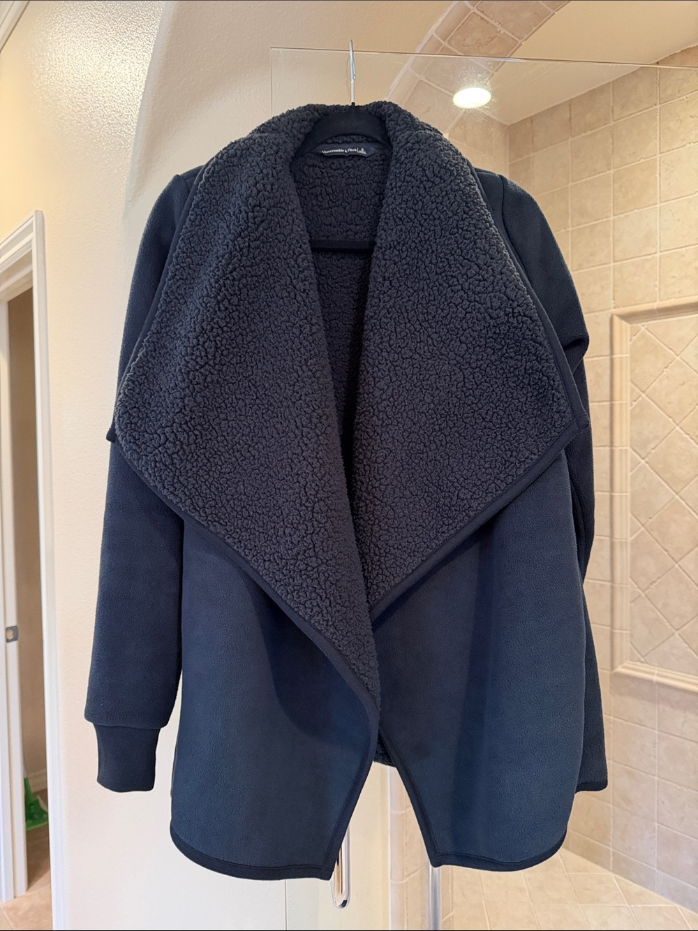 Abercrombie & Fitch Black Draped Jacket
